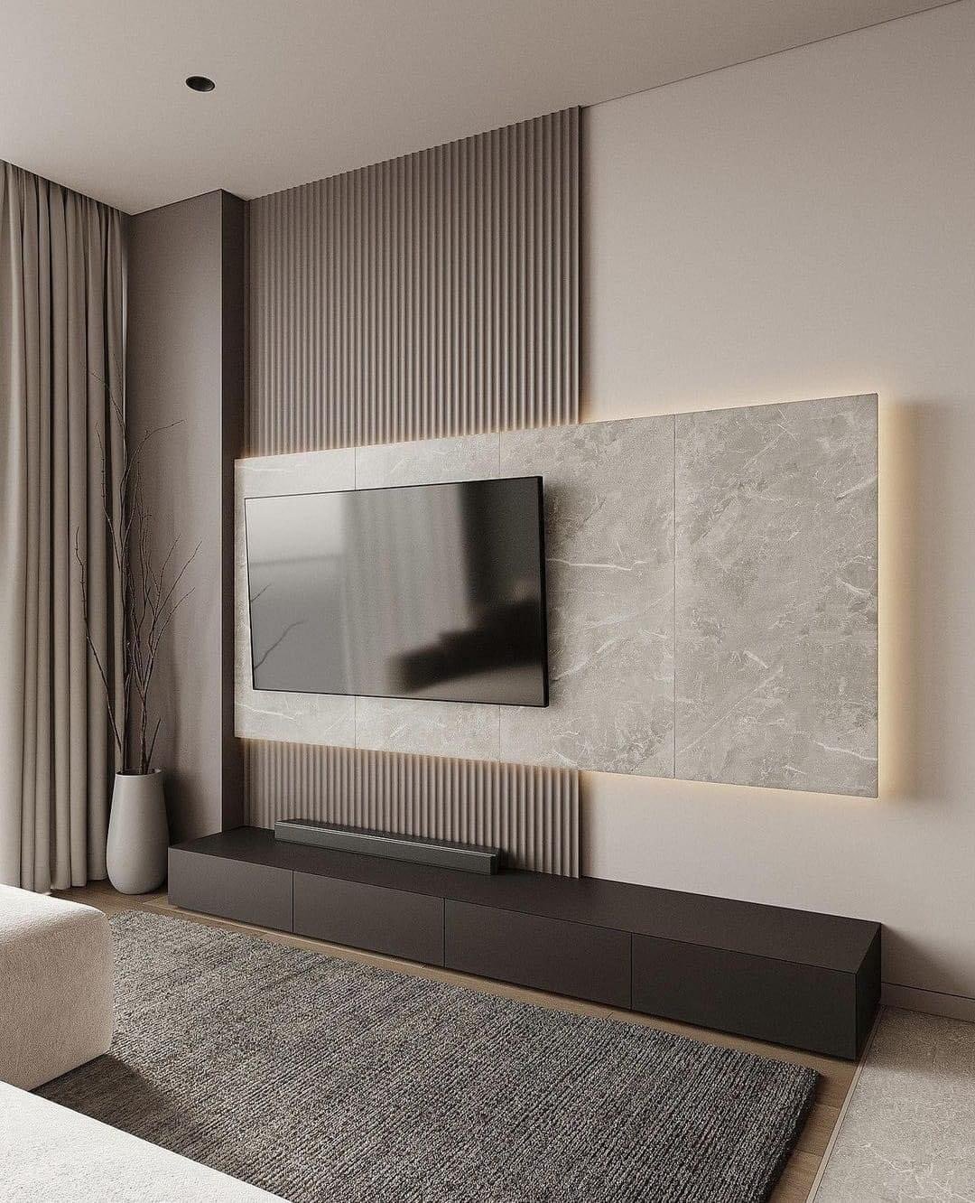 Cinewall in de woonkamer